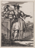 KG 06751
<br/>
Figures à la mode: 2 vrouwen in een tuin
<br/>
<em>Hooghe, Romeyn de (1645-1708)</em>